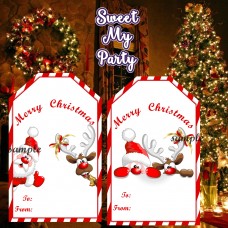 Christmas gift tags,des.1,2 Christmas gift tags,des.1,2